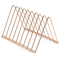Officemate Triangle Wire Sorter 7" Height x 7" Width x 11" Depth - Desktop - Sturdy - Rose Gold - Steel Wire - 1 Each