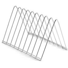 Officemate Triangle Wire Sorter 7" Height x 7" Width x 11" Depth - Desktop - Sturdy - Chrome - Steel Wire - 1 Each