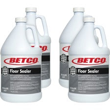 Betco Acrylic Polymer Floor Sealer 128 fl oz (4 quart) - Characteristic Scent - Durable, Detergent Resistant, Non-yellowing, Non-powdering, Water Based, Long Lasting - Clear, Milky White - 4 / Carton