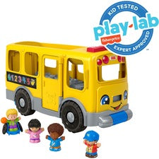 Fisher-Price Little People Toddler Learning Toy, Big Yellow School Bus Musical Push Toy 1-5 Year Age - 1 Each - Yellow