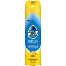 Pledge Everyday Clean Dust & Allergen Multisurface Cleaner Lemon Scent - Blue - 6 / Carton