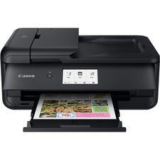 Canon PIXMA TS9520BK Wireless Inkjet Multifunction Printer - Color - Black Copier/Printer/Scanner - 4800 x 1200 dpi Print - Automatic Duplex Print - Color Scanner - 1200 dpi Optical Scan - Ethernet - Wireless LAN - Apple AirPrint, Mopria Print Service - U