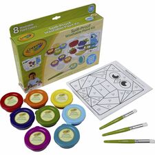 Crayola Spill Proof Washable Paint Set Art, Craft, Fun and Learning - Recommended For 3 Year - 1 Kit