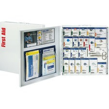 First Aid Only Large SC First Aid Meds Cabinet 242 x Piece(s) For 50 x Individual(s) - White - 1 Kit