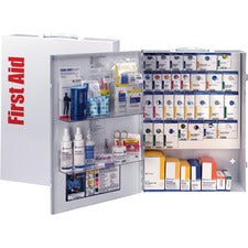 First Aid Only XL SC Business First Aid Cabinet 666 x Piece(s) For 150 x Individual(s) - 5" Height x 16" Width x 21" Depth - Steel Case - White - 1 Each