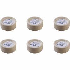 Genuine Joe 6" Compostable Plates Breakroom, Office - Disposable - 6" Diameter - White, Natural - Sugarcane Body - 50/Pack - 20 / Carton