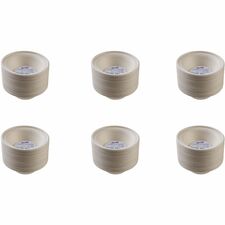 Genuine Joe 12 oz Compostable Bowls Breakroom, Office - Disposable - White, Natural - Sugarcane Body - 50/Pack - 20 / Carton