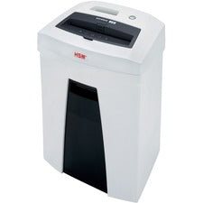 HSM SECURIO C16 - 5/32" x 1" Particle Cut - 7 Per Pass - for shredding Staples, Paper, Paper Clip, Credit Card - 0.156" x 1" Shred Size - P-4/T-4/E-3/F-1 - 8.86" Throat - 6.60 gal Wastebin Capacity - White - TAA Compliant