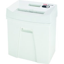 HSM Pure 220 - 5/32" x 1" Particle Cut - 7 Per Pass - for shredding Staples, Paper, Paper Clip, Credit Card - 0.156" x 1" Shred Size - P-4/T-4/E-3/F-1 - 8.86" Throat - 6.60 gal Wastebin Capacity - White