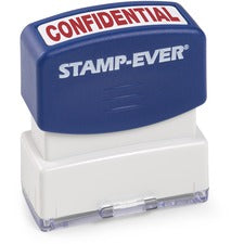 Printy Pre-inked CONFIDENTIAL Message Stamp Message Stamp - CONFIDENTIAL - Red - 1 Each