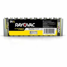 Rayovac Ultra Pro Battery For Flashlight, Wireless Enabled Device - 9V - 6 / Pack
