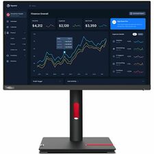 Lenovo ThinkVision T22i-30 22" Class Full HD LED Monitor - 16:9 - Raven Black 21.5" Viewable - In-plane Switching (IPS) Technology - WLED Backlight - 1920 x 1080 - 16.7 Million Colors - 250 Nit - 4 ms - 60 Hz Refresh Rate - HDMI - VGA - DisplayPort - USB