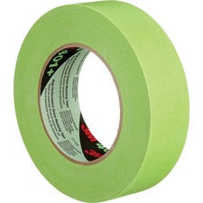 3M 401+ High Performance Green Masking Tape Green - Crepe Paper - Synthetic Rubber Backing - 1 Roll