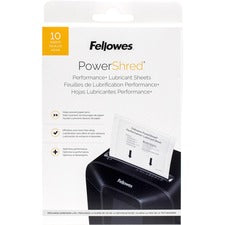 Fellowes Powershred Performance+ Lubricant Sheets Dust Retention - White
