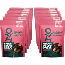 Orchard Valley Harvest Cran Nut Mix Gluten-free, No Artificial Color, No Artificial Flavor, Preservative-free, Resealable Bag - Crunch, Dried Cranberries, Almond, Cashew, Sweet & Salty, Fruit - 1 Serving Bag - 1.85 oz - 14 / Carton
