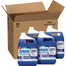 Dawn Manual Pot/Pan Detergent 128 fl oz (4 quart) - Heavy Duty - Blue - 4 / Carton