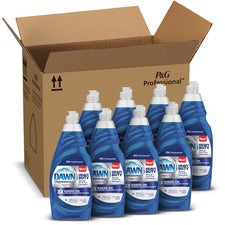 Dawn Manual Pot/Pan Detergent 38 fl oz (1.2 quart) - Heavy Duty, Long Lasting - Blue - 8 / Carton
