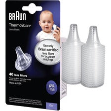 Honeywell Braun ThermoScan Lens Filters BPA Free - 40 / Pack - Clear