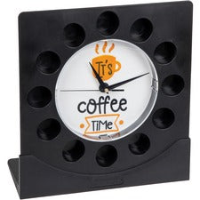 Mind Reader Anchor Coffee Pod Holder with Clock Black - 1 Each