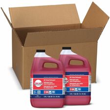 Cascade Professional All-Temp Detergent For Dish - Concentrate - Liquid - 128 fl oz (4 quart) - Phthalate-free, Triclosan-free, Alkylphenol-free, Anti-limescale, Heavy Duty - Red - 2 / Carton