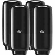 TORK Foam Skincare Auto Dispenser w/Sensor Automatic - Hygienic, Lockable, Wall Mountable, Touch-free, Refill Indicator - Black - 4 / Carton