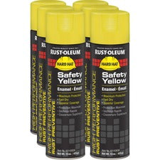 Rust-Oleum High Performance Enamel Spray Paint Liquid - Safety Yellow - 15 fl oz - 6 / Carton
