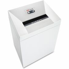 HSM Pure 530 - 1/4" Continuous Shredder - Strip Cut - 27 Per Pass - for shredding Paper, Staples, Paper Clip, Credit Card, CD, DVD - 0.250" Shred Size - P-2/O-2/T-2/E-2 - 11.81" Throat - 21.10 gal Wastebin Capacity - White - TAA Compliant