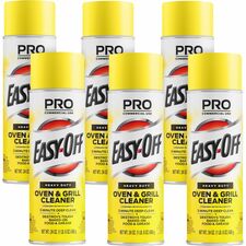 Professional Easy-Off Heavy Duty Oven & Grill Cleaner 24 fl oz (0.8 quart) - Lemon Floral Scent - Heavy Duty - White Aerosol Spray Can - 6 / Carton