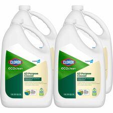 CloroxPro™ EcoClean All-Purpose Cleaner Refill Ready-To-Use - 128 fl oz (4 quart) - Paraben-free, Dye-free, Phthalate-free, Solvent-free, Odor-free, Fume-free, Residue-free - Green, White - 4 / Carton
