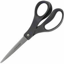 Fiskars The Performance Scissors Stainless Steel - Straight Tip - Gray - 1 Each
