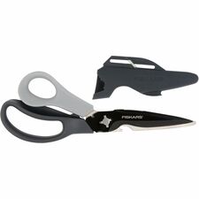 Fiskars Multipurpose Utility Cutter 9" Overall Length - Titanium Coated - Pointed Tip - Black - 1 Each