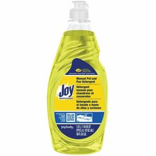 JoySuds Professional Dishwashing Detergent Concentrate - 38 fl oz (1.2 quart) - Lemon Scent - Yellow - 8 / Carton