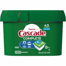 Cascade Complete Fresh ActionPacs For Dish - Liquid - 22.50 oz (1.41 lb) - Fresh Scent - Green - 43 / Pack
