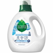 Seventh Generation Natural Laundry Detergent Ready-To-Use - 135 fl oz (4.2 quart) - Hypoallergenic, Non-irritating, Bio-based, Kosher - White, Green, Blue - 1 Each
