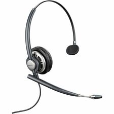 Poly EncorePro HW710 Single Ear Headset +Carry Case +Quick Disconnect TAA Mono - USB Type A, Quick Disconnect - Wired - 80 Hz to 20 kHz - Over-the-ear, On-ear, Over-the-head - Monaural - Ear-cup - 2.92 ft Cable - Noise Cancelling, Omni-directional Microph