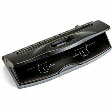 Officemate Diary 6-Hole Punch, Black 8 Sheet - Steel - 3.6" Width x 1.9" Height - Black