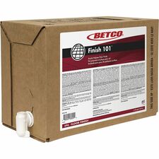 Betco Finish 101 Acrylic Polymer Floor Finish Concentrate - 640 fl oz (20 quart) - 8.1 to 8.9 pH - Mild Scent - White, Crystal Clear Bag - 1 Each