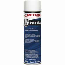Betco Deep Blue Glass & Surface Cleaner Concentrate - 19 fl oz (0.6 quart) - Characteristic Scent - Non-flammable, Water Soluble, Quick Drying, Non-abrasive - White, Clear Aerosol Spray Can - 1 Each