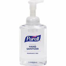 PURELL® Hand Sanitizer Foam 1.09 lb - Pump Bottle Dispenser - Kill Germs - Hand, Skin - Clear - Quick Drying, Fragrance-free - 1 Each