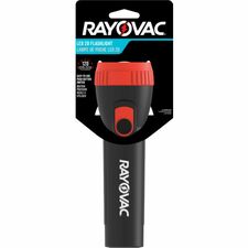 Rayovac General Purpose LED Flashlight LED - 2 - Battery - Black, Red - 1 Each