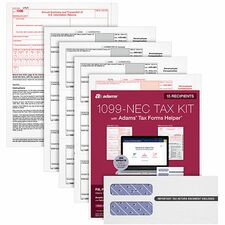 TOPS Part 1099-NEC Online Tax Kit 5 Part - White Sheet(s) - 15 / Pack