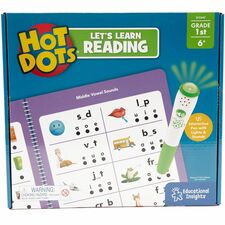 Hot Dots First Grade Activity Set Interactive Printed Book 50 Pages - Grade 1
