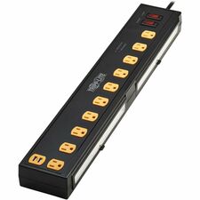 Tripp Lite series Protect It! TLP1006USB 10-Outlets Surge Suppressor/Protector 10 x NEMA 5-15R - 1350 J - 120 V AC Input - USB - 6 ft