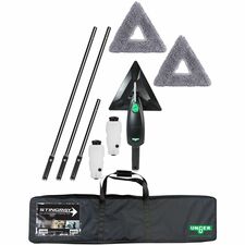 Unger Stingray Refillable Microfiber Cleaning Kit MicroFiber - Green, Black - 1 / Carton