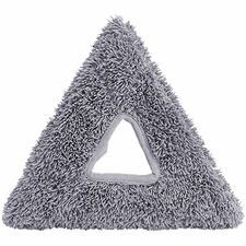 Unger Stingray Glass Washing Pads Triangle - Cleaning - Dirt Remover, Grime Remover, Durable - MicroFiber - Green, Black - 1 Each