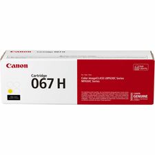 Canon 067 Original High Yield Laser Toner Cartridge - Yellow - 1 Each 2350 Pages