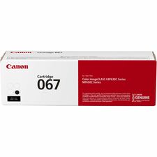 Canon 067 Original Standard Yield Laser Toner Cartridge - Black - 1 Each 1350 Pages