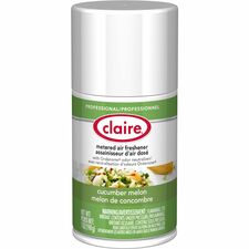 Claire Metered Air Freshener with Ordenone Aerosol - 6000 ft³ - 7 fl oz (0.2 quart) - Cucumber Melon - 30 Day - Odor Neutralizer - 1 Each