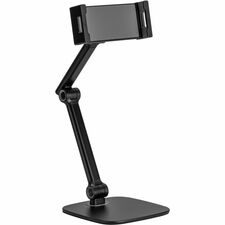 Kantek Adjustable Universal Tablet/Phone Desktop Stand Up to 12.90" Screen Support - Desktop - Aluminum, Steel, Plastic - Black