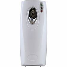 Claire Metered Air Freshener Dispenser 0.13 Hour, 0.25 Hour, 0.50 Hour - Wall - 2 x C Battery - 1 Each - White